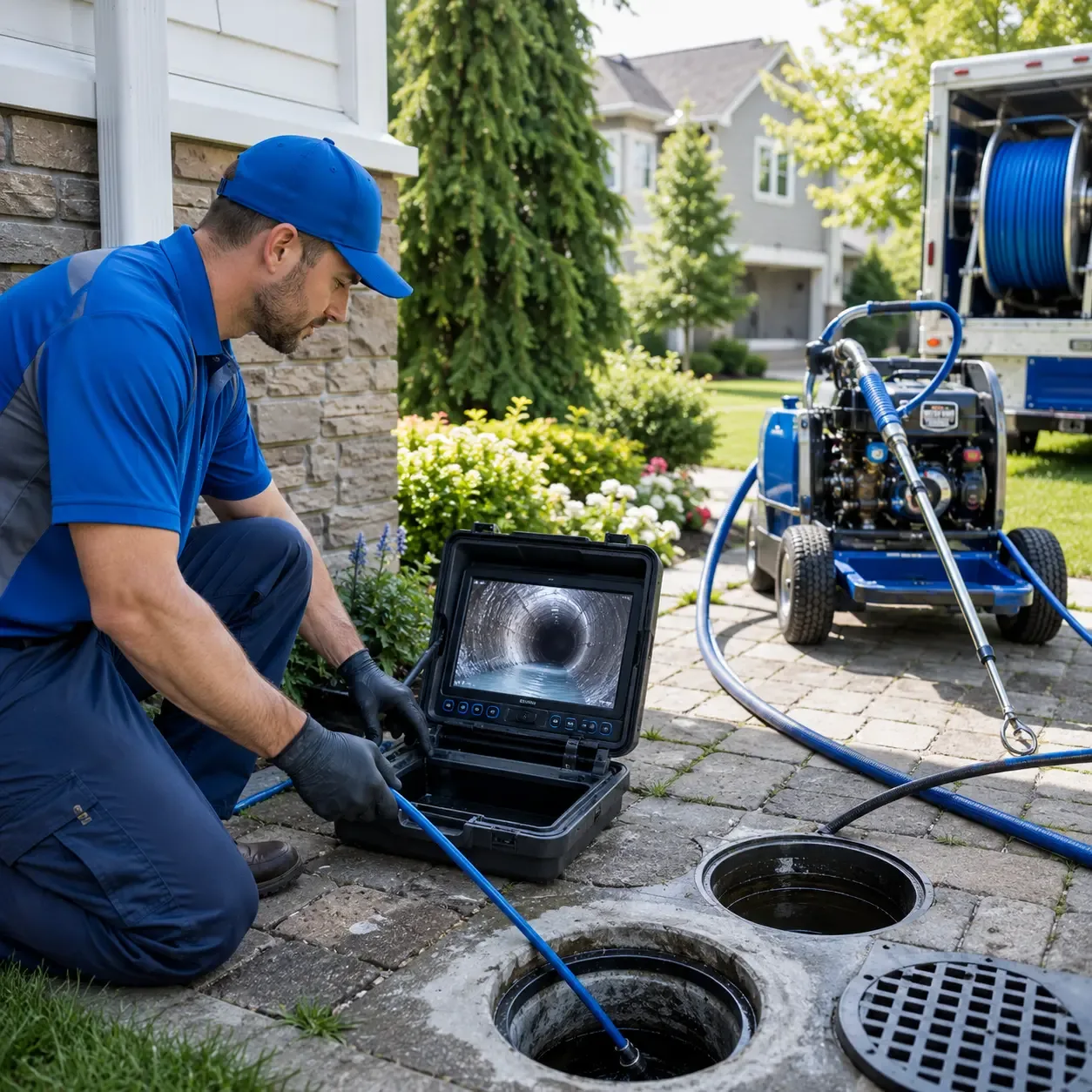 Outdoor drain cleaning professionals serving Denton, MD